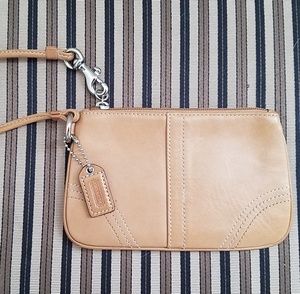 Coach Leather Wristlet